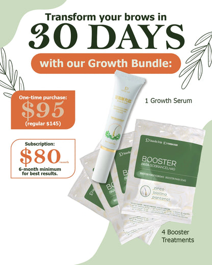 Growth Bundle: 4 Booster Treatments + 1 Growth Serum